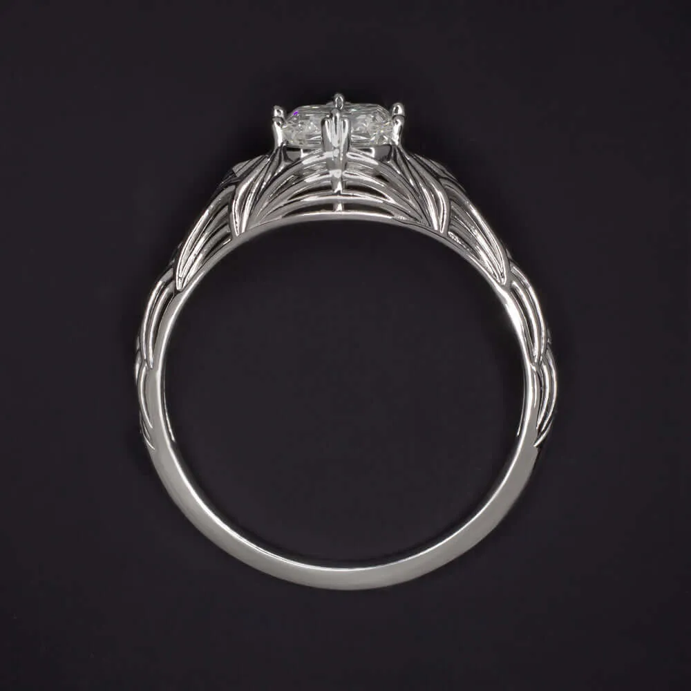 1 CARAT GIA CERTIFIED G SI2 DIAMOND ENGAGEMENT RING VINTAGE FILIGREE SOLITAIRE