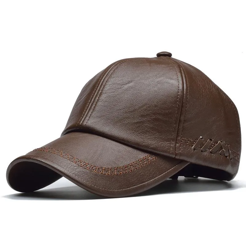 1782 Leather Baseball Cap