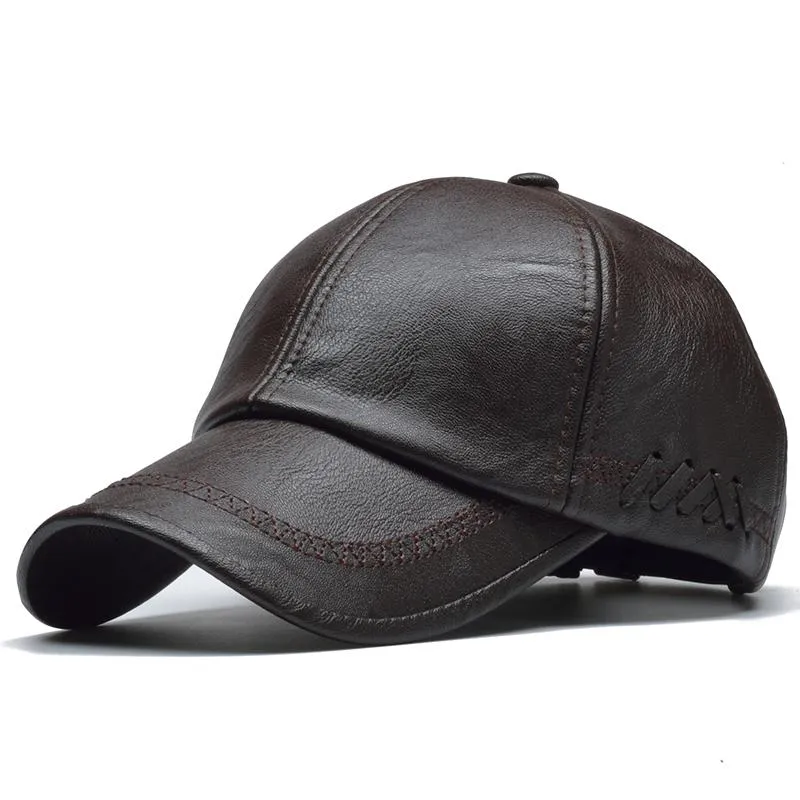 1782 Leather Baseball Cap
