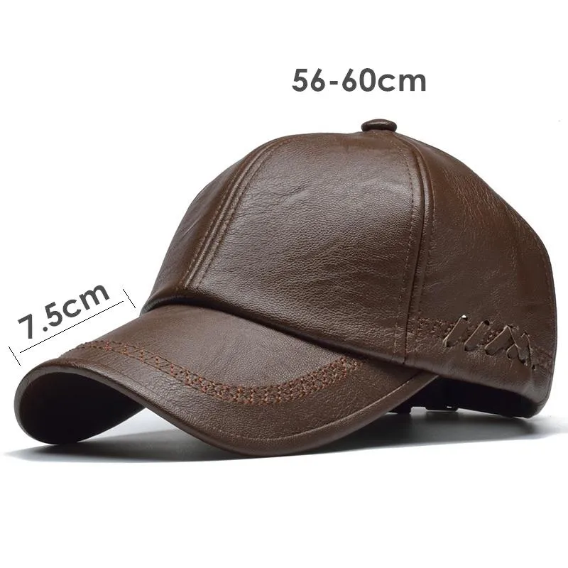 1782 Leather Baseball Cap