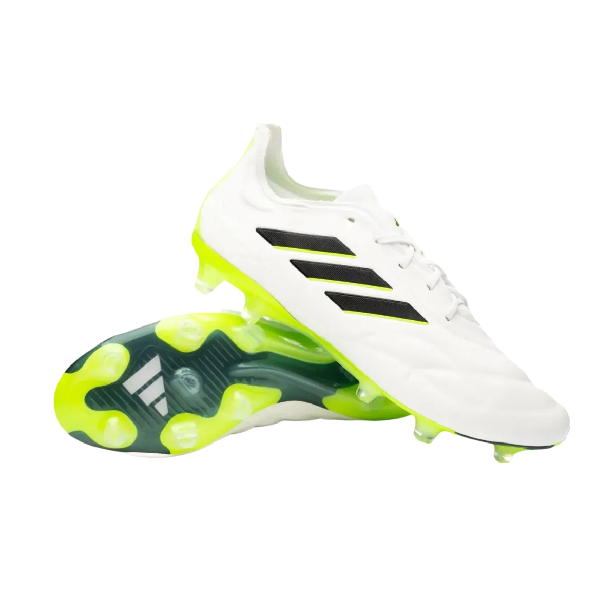 Adidas Copa Pure.1 FG White Green - Goatkits Boots