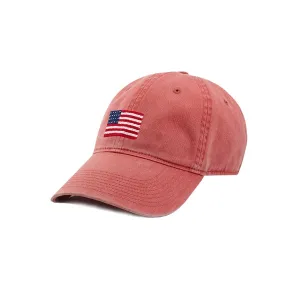 American Flag Nantucket Red Needlepoint Hat