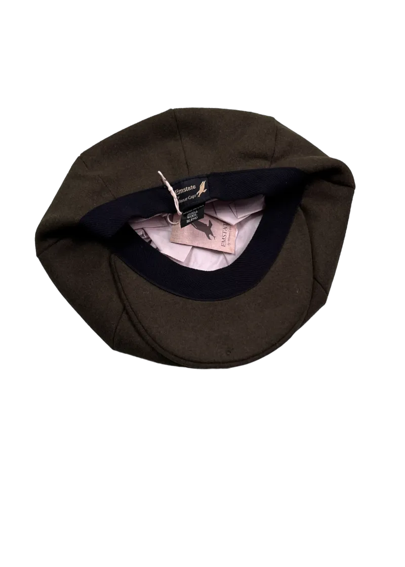 Army Green Men Apple Hat 100% Wool Men's casual cap