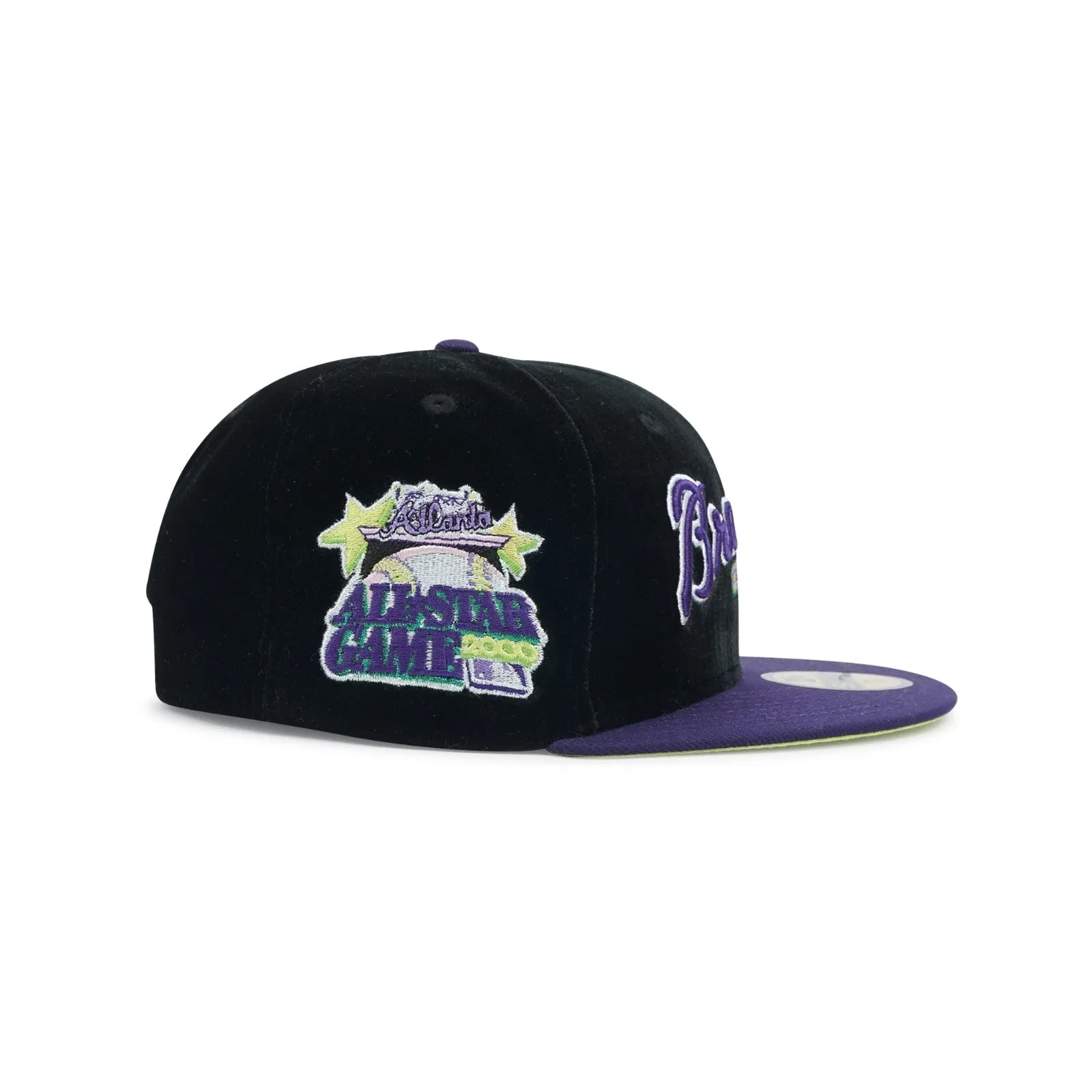 Atlanta Braves New Era "Purple Ribbon All Stars" 2000 All Stars Pack (BLACK) 5950 Fitted Cap