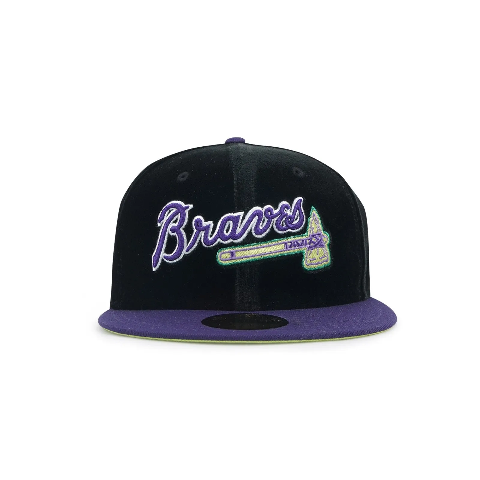 Atlanta Braves New Era "Purple Ribbon All Stars" 2000 All Stars Pack (BLACK) 5950 Fitted Cap