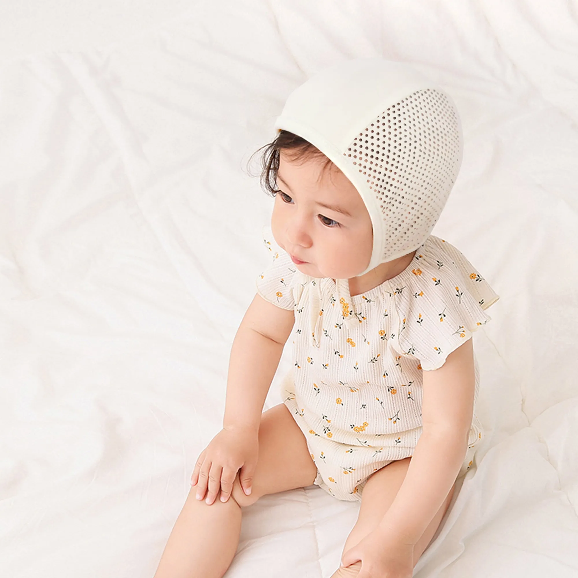 Baby Mesh Bonnet Pilot Cap Hat | Gray