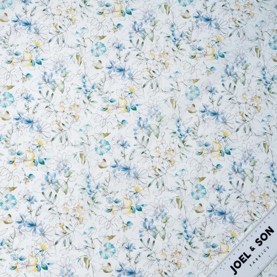 Blue 'Sophie Ann' Liberty Cotton Tana Lawn