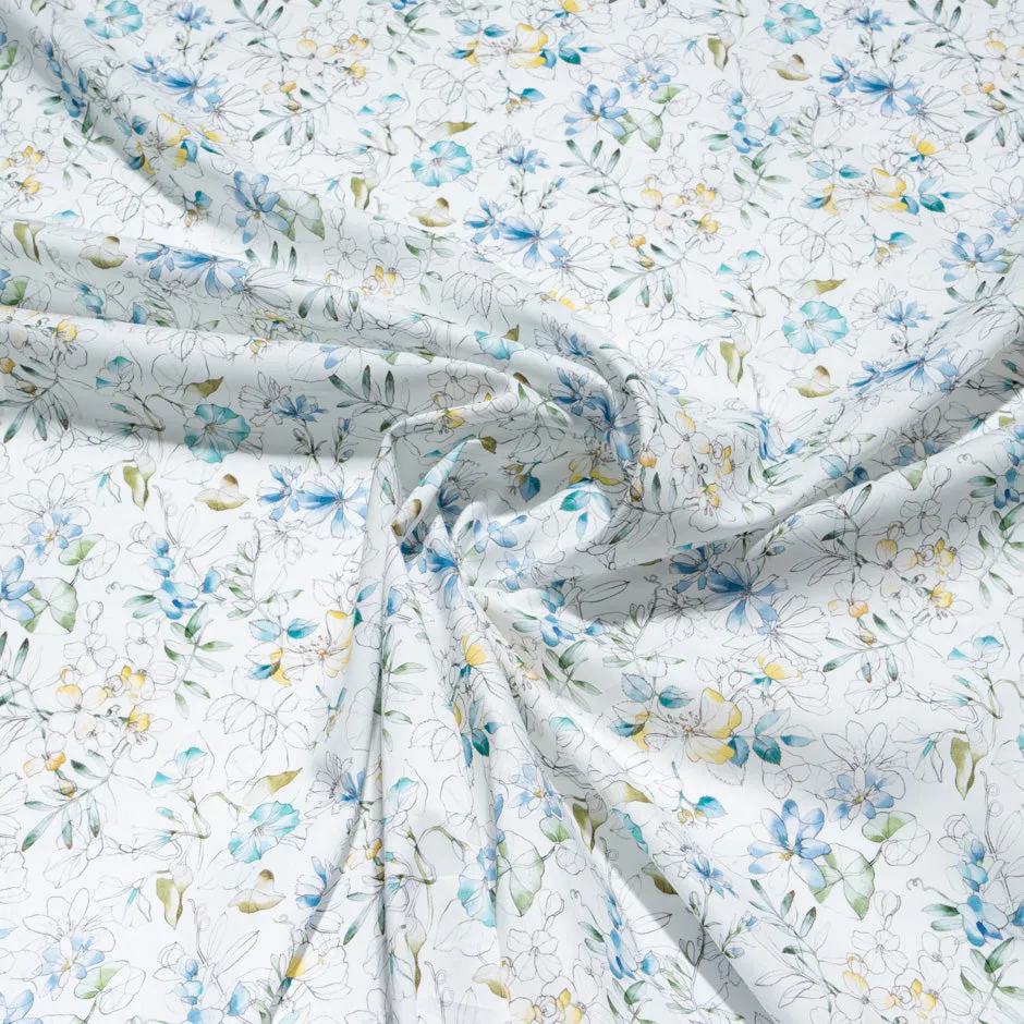 Blue 'Sophie Ann' Liberty Cotton Tana Lawn