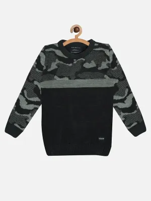 Boys Abstract Printed Pullover
