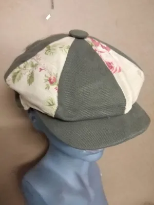 Breton Cap - Khaki and Pink