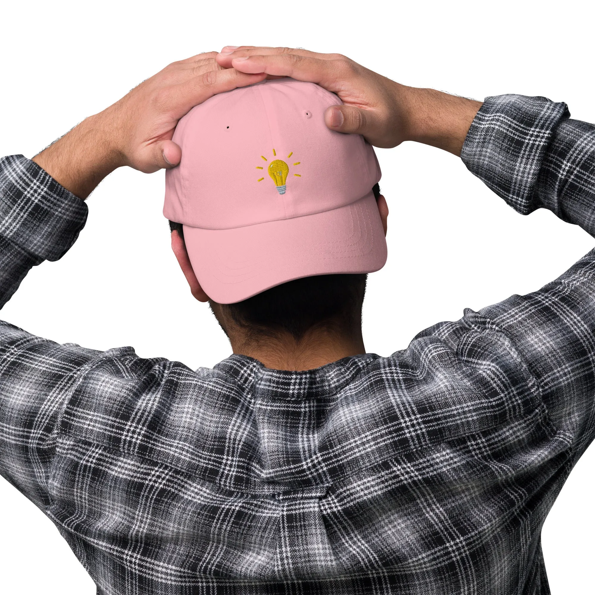 Bright Lightbulb Embroidered Dad Hat, lioness-love
