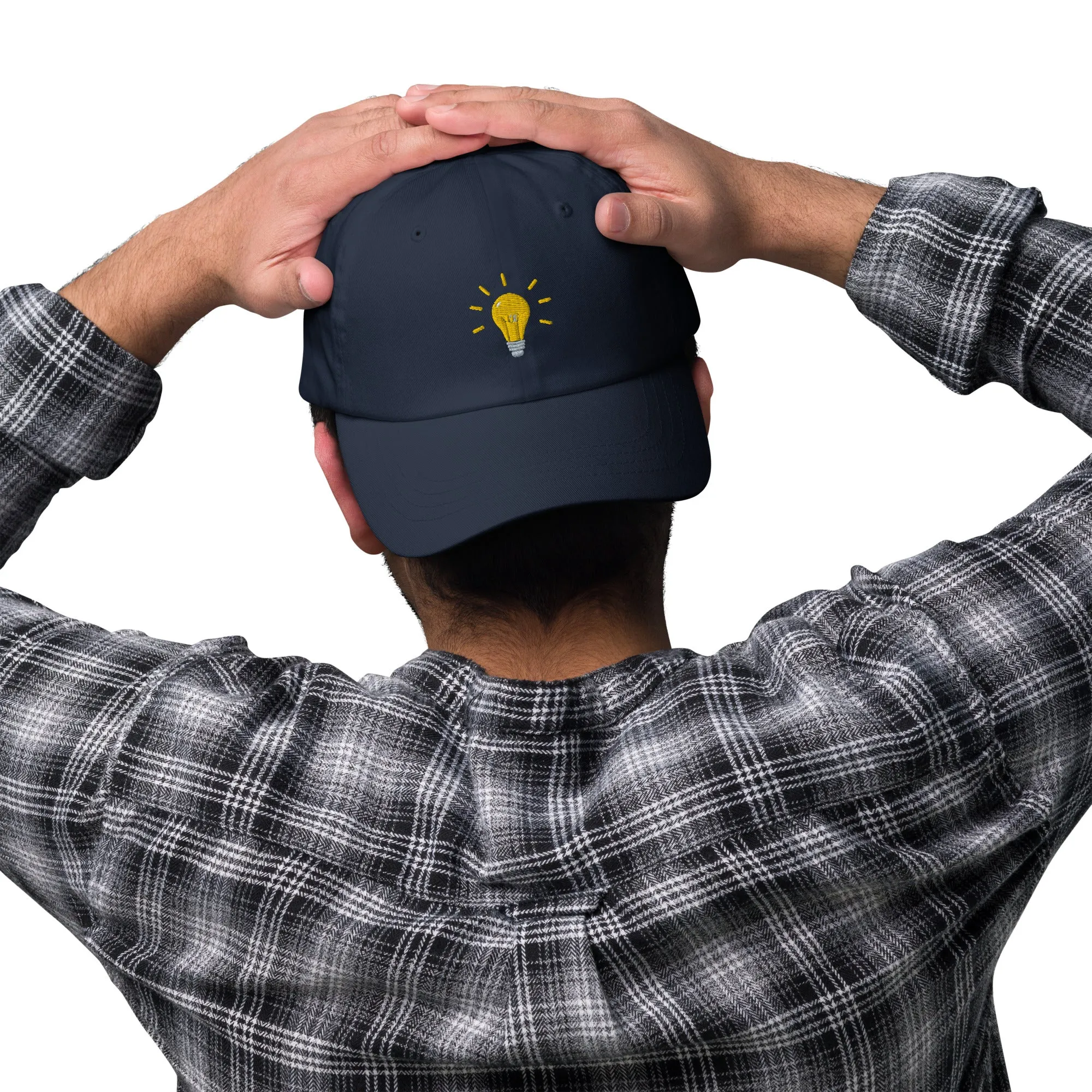 Bright Lightbulb Embroidered Dad Hat, lioness-love