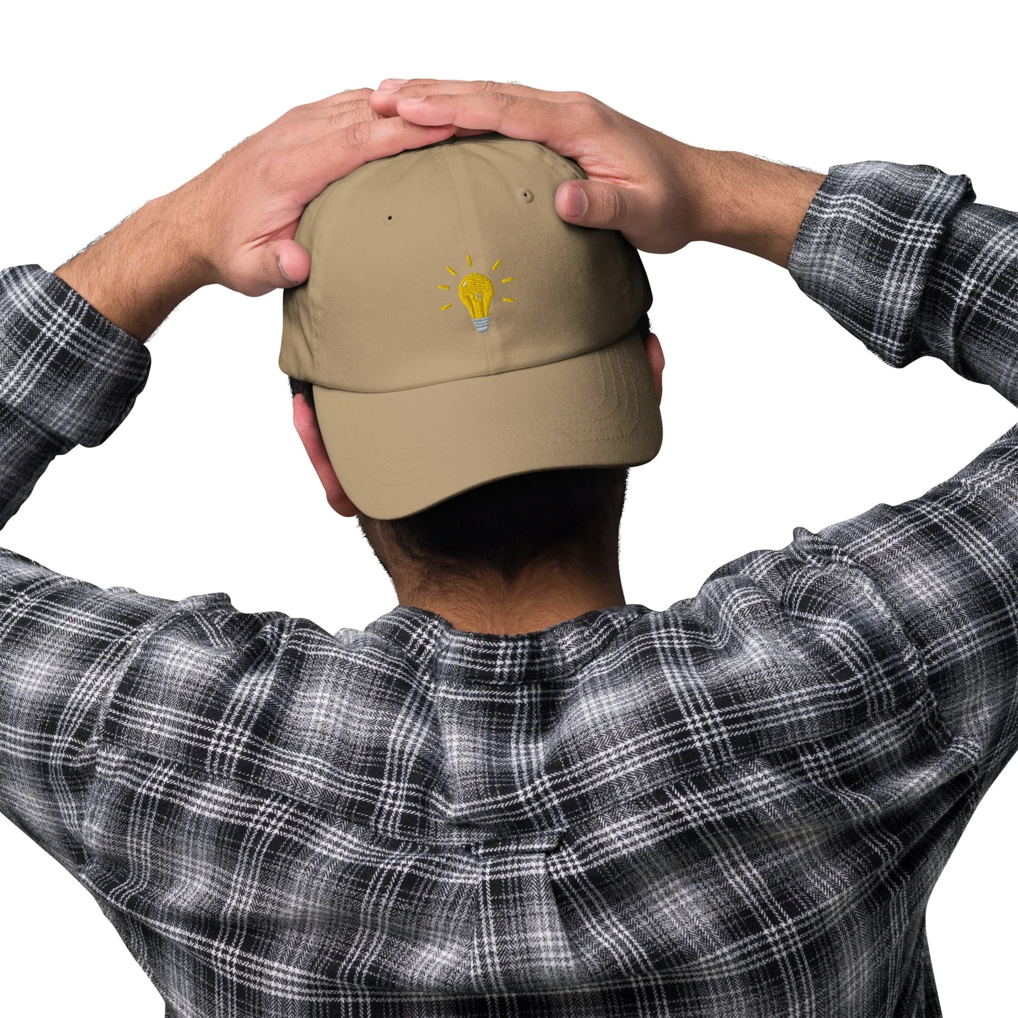 Bright Lightbulb Embroidered Dad Hat, lioness-love