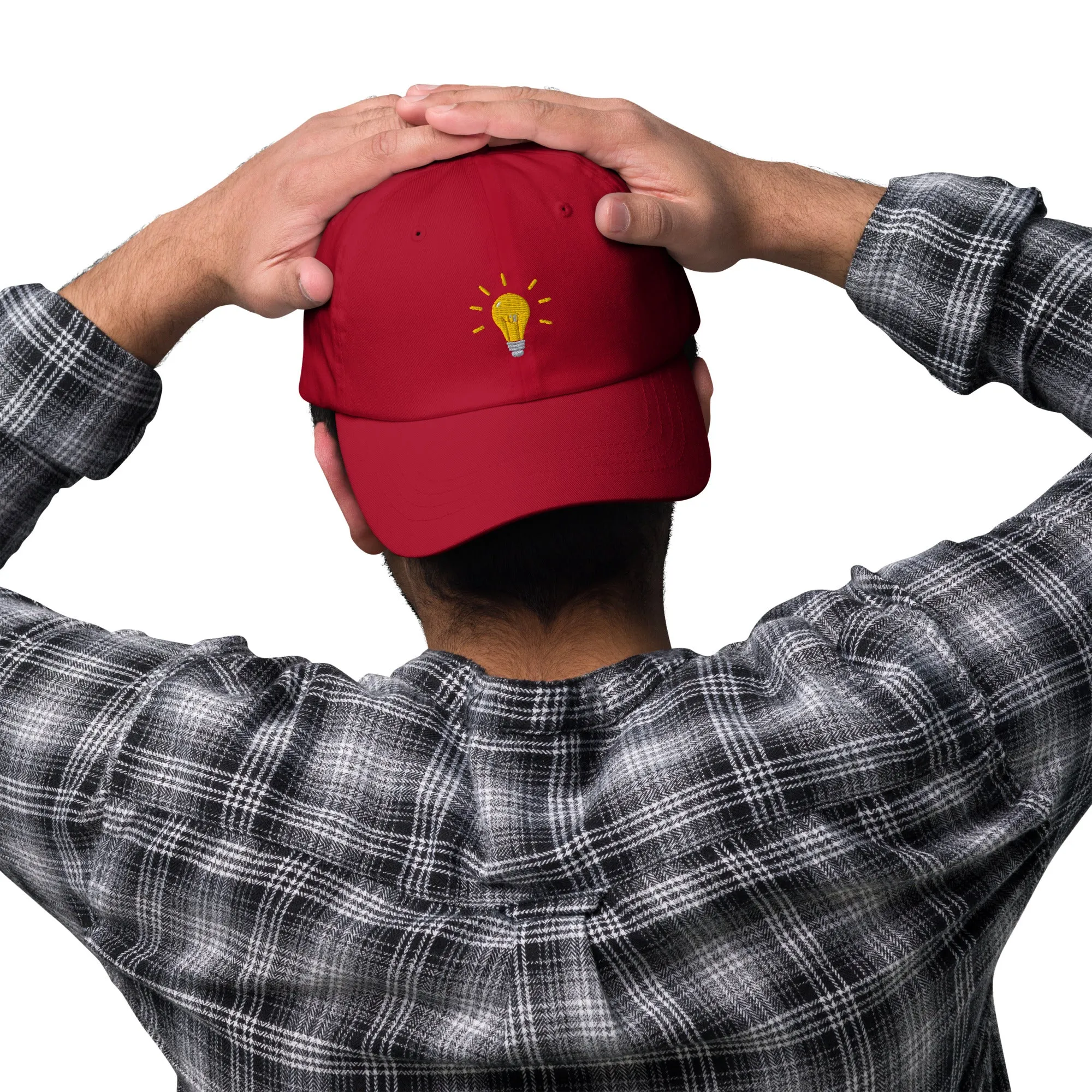 Bright Lightbulb Embroidered Dad Hat, lioness-love
