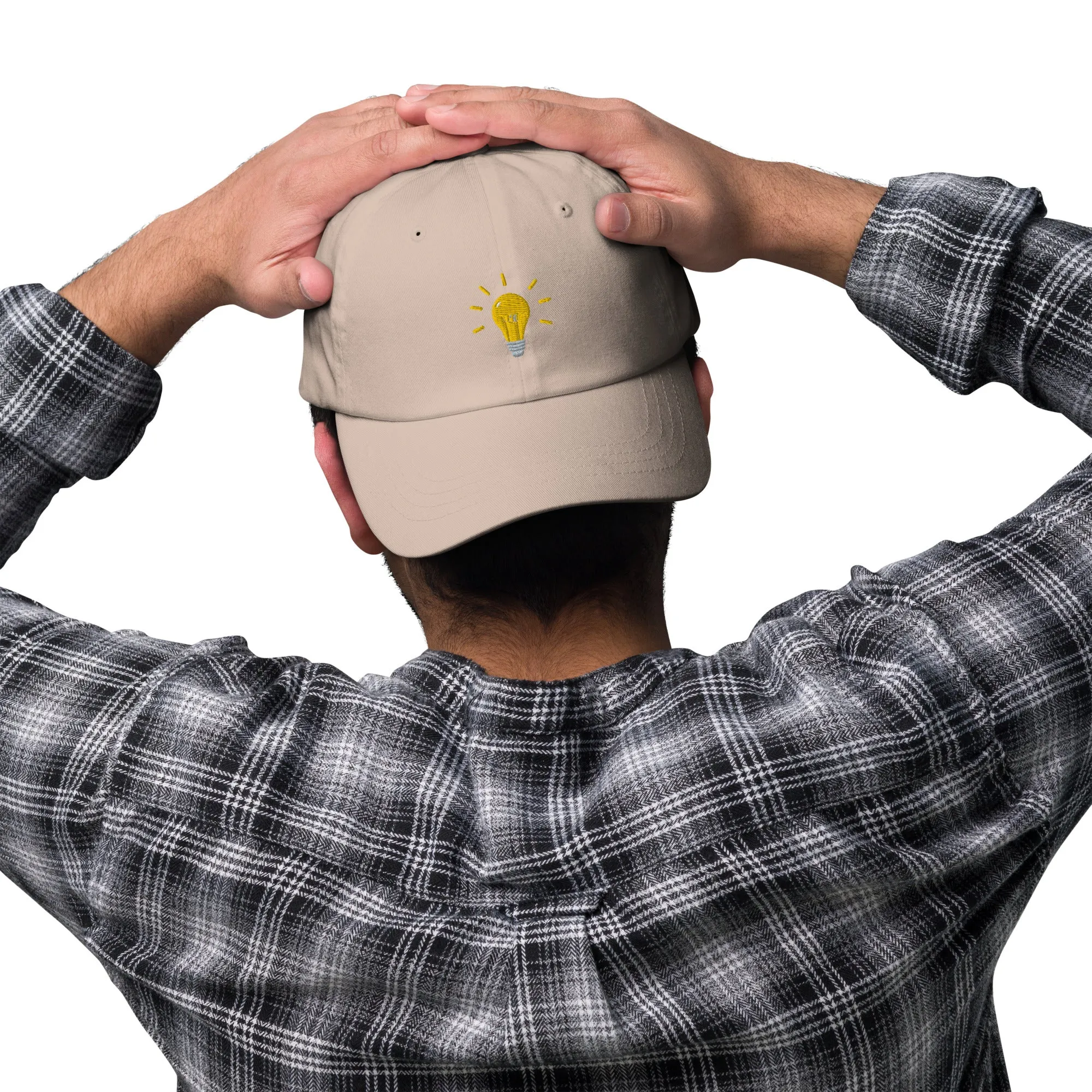 Bright Lightbulb Embroidered Dad Hat, lioness-love