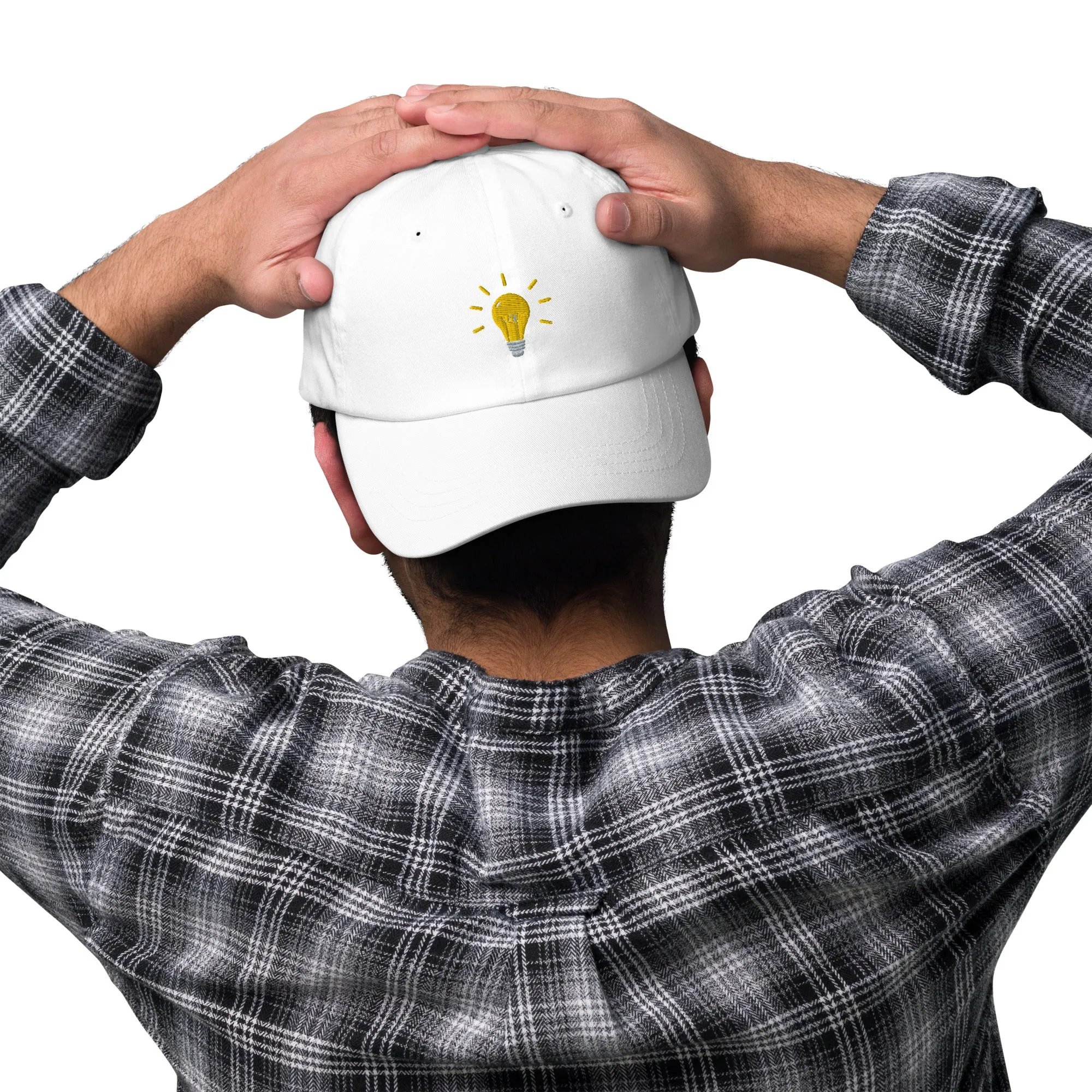 Bright Lightbulb Embroidered Dad Hat, lioness-love