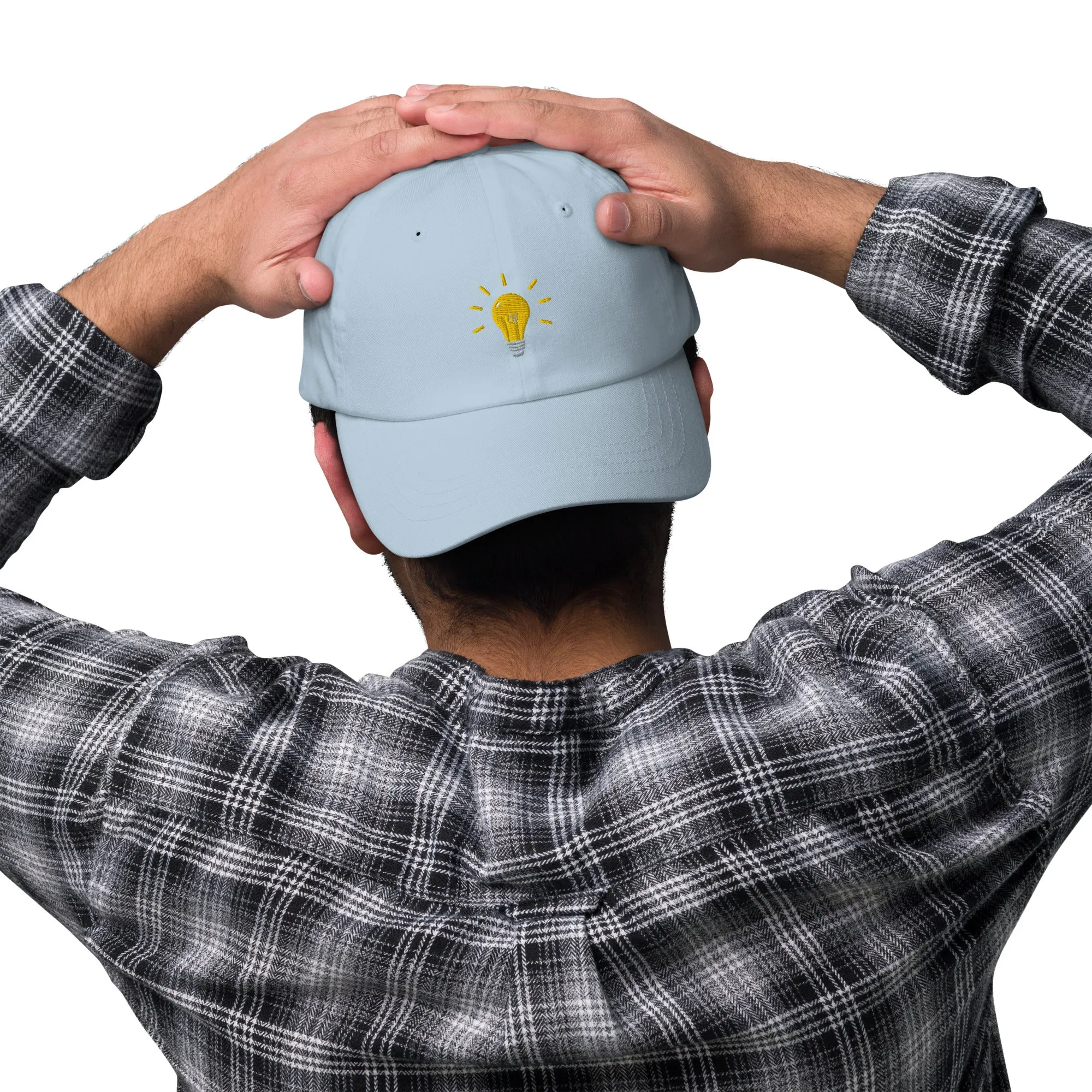 Bright Lightbulb Embroidered Dad Hat, lioness-love