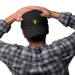 Bright Lightbulb Embroidered Dad Hat, lioness-love