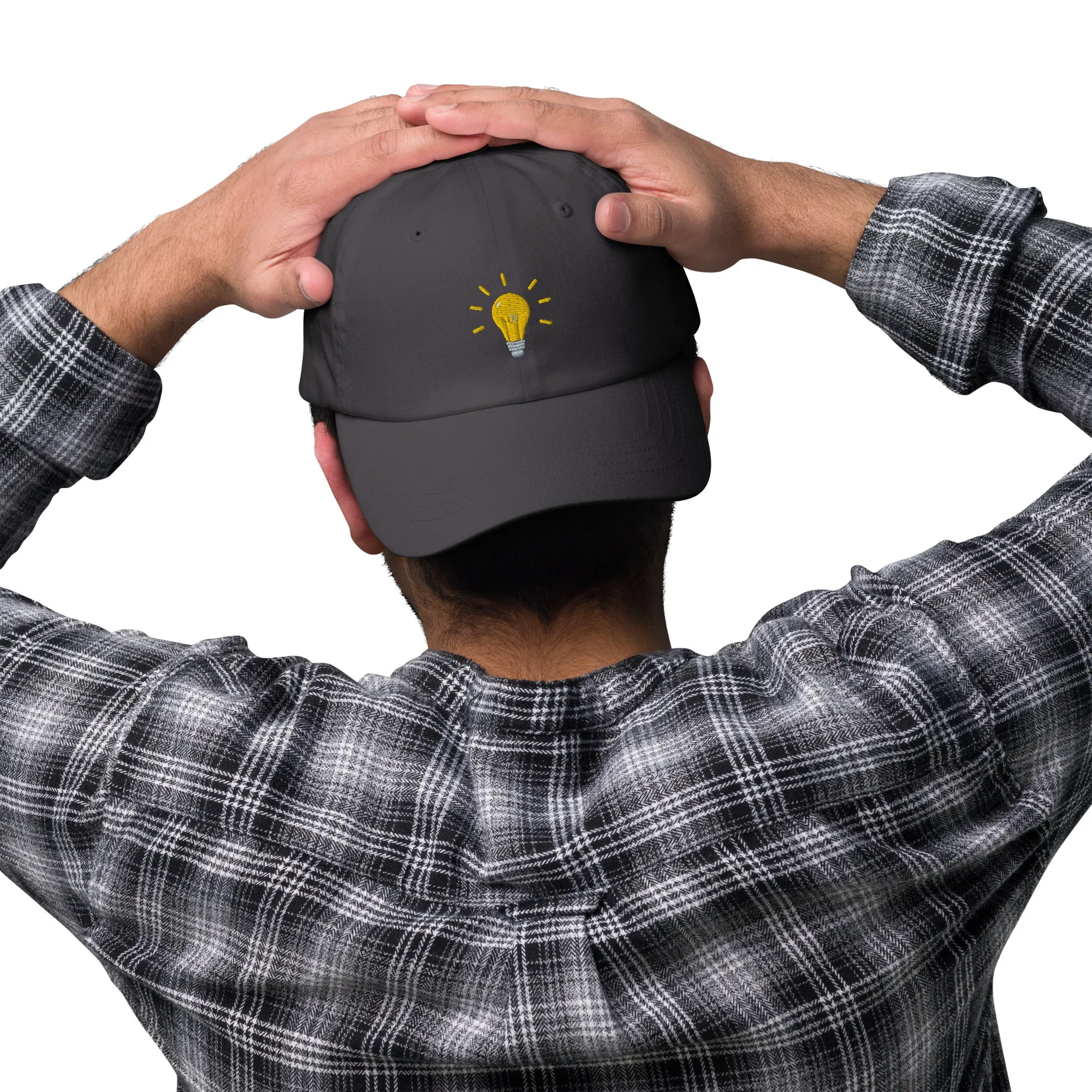 Bright Lightbulb Embroidered Dad Hat, lioness-love