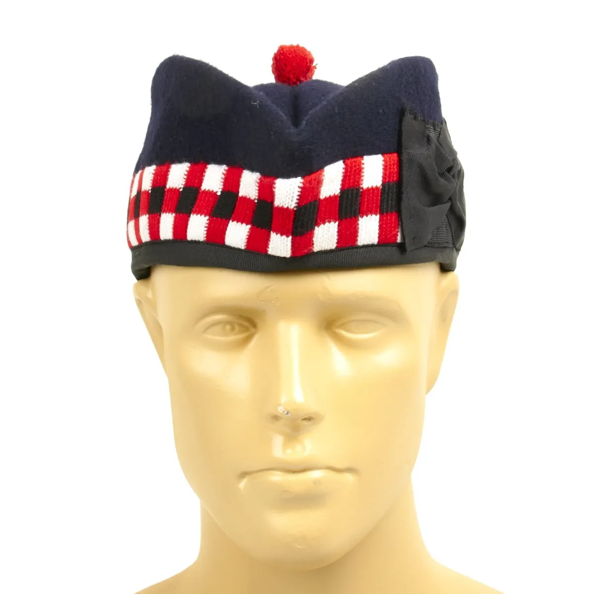 British Glengarry Checker Board Side Cap