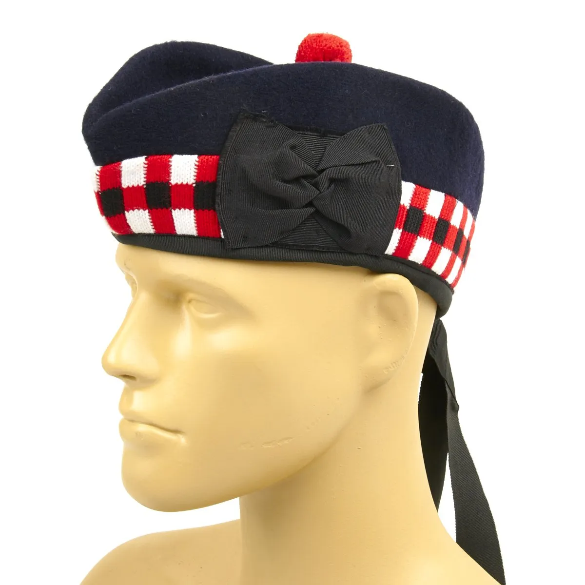 British Glengarry Checker Board Side Cap