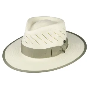 Brixton Hats Bandera Reserve Straw Fedora Hat - Natural