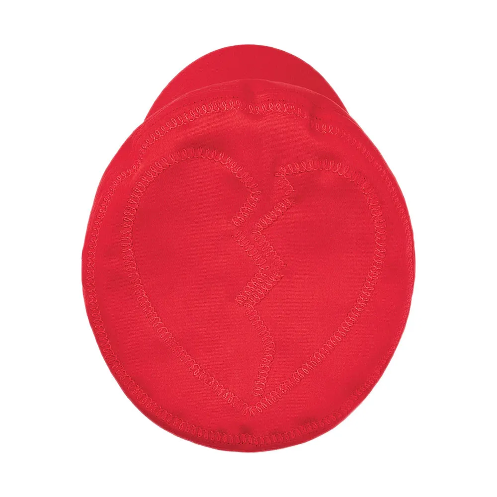 Brixton Hats Embroidered Heart Fiddler Cap - Red