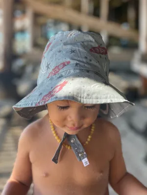 Bucket hat in Emerald Spaceships