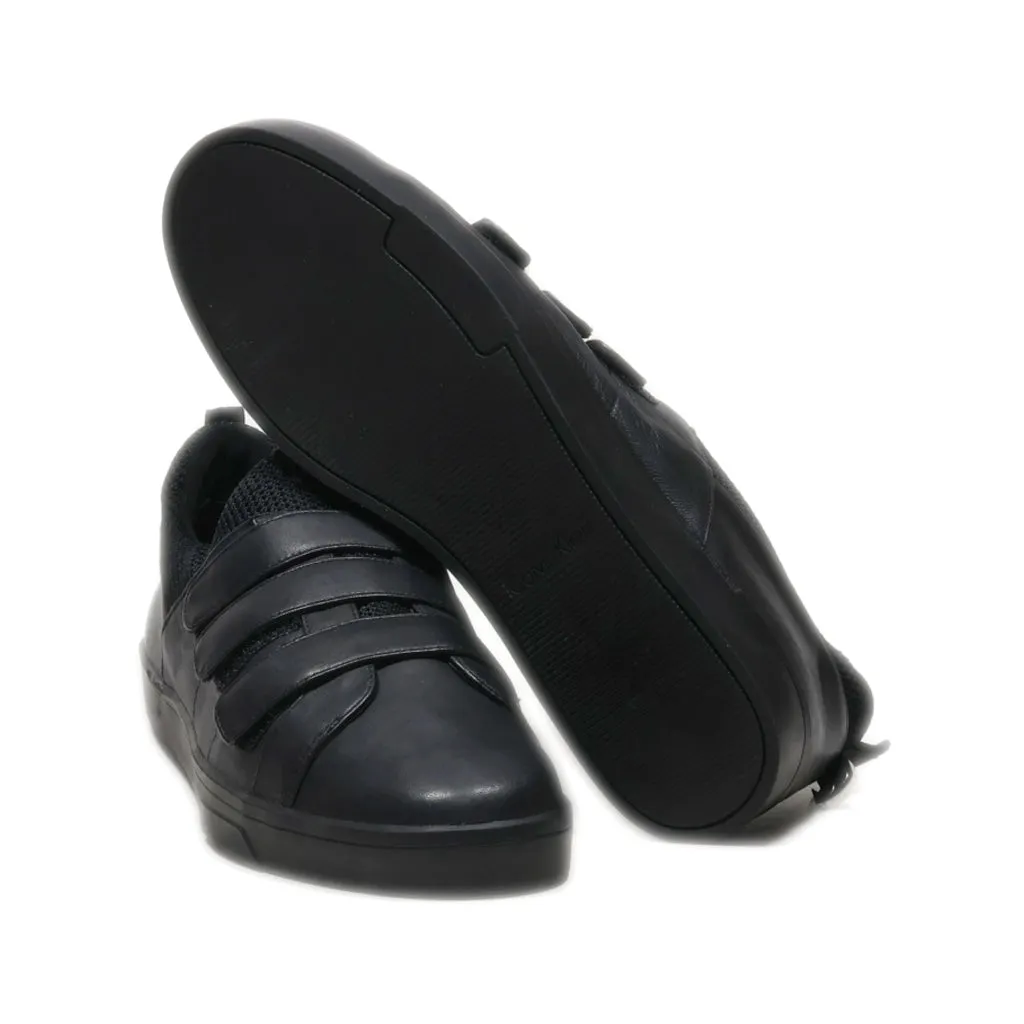 Calvin Klein Slip Ons Leather Black Colour For Women