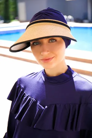 Camel Straw Visor Hat 14394