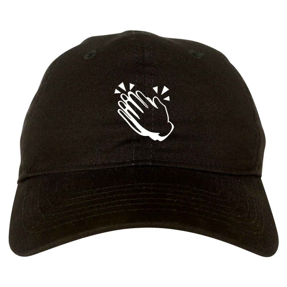 Clapping Hands Chest Mens Dad Hat Baseball Cap