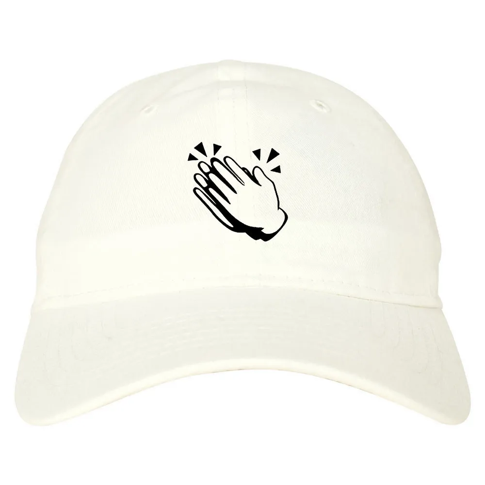 Clapping Hands Chest Mens Dad Hat Baseball Cap