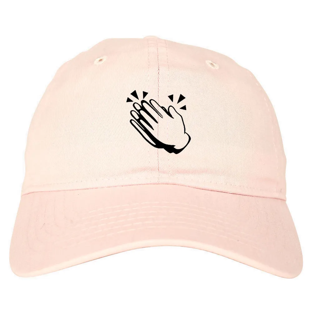 Clapping Hands Chest Mens Dad Hat Baseball Cap
