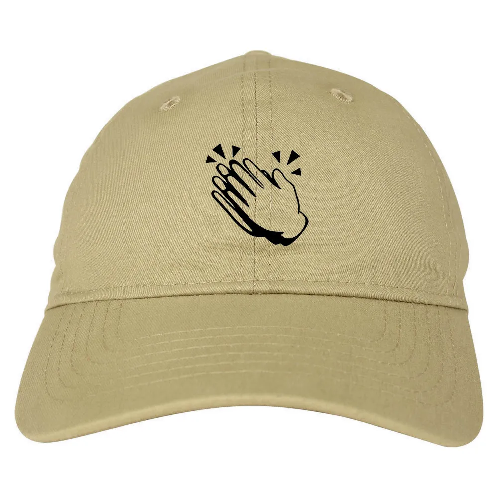 Clapping Hands Chest Mens Dad Hat Baseball Cap