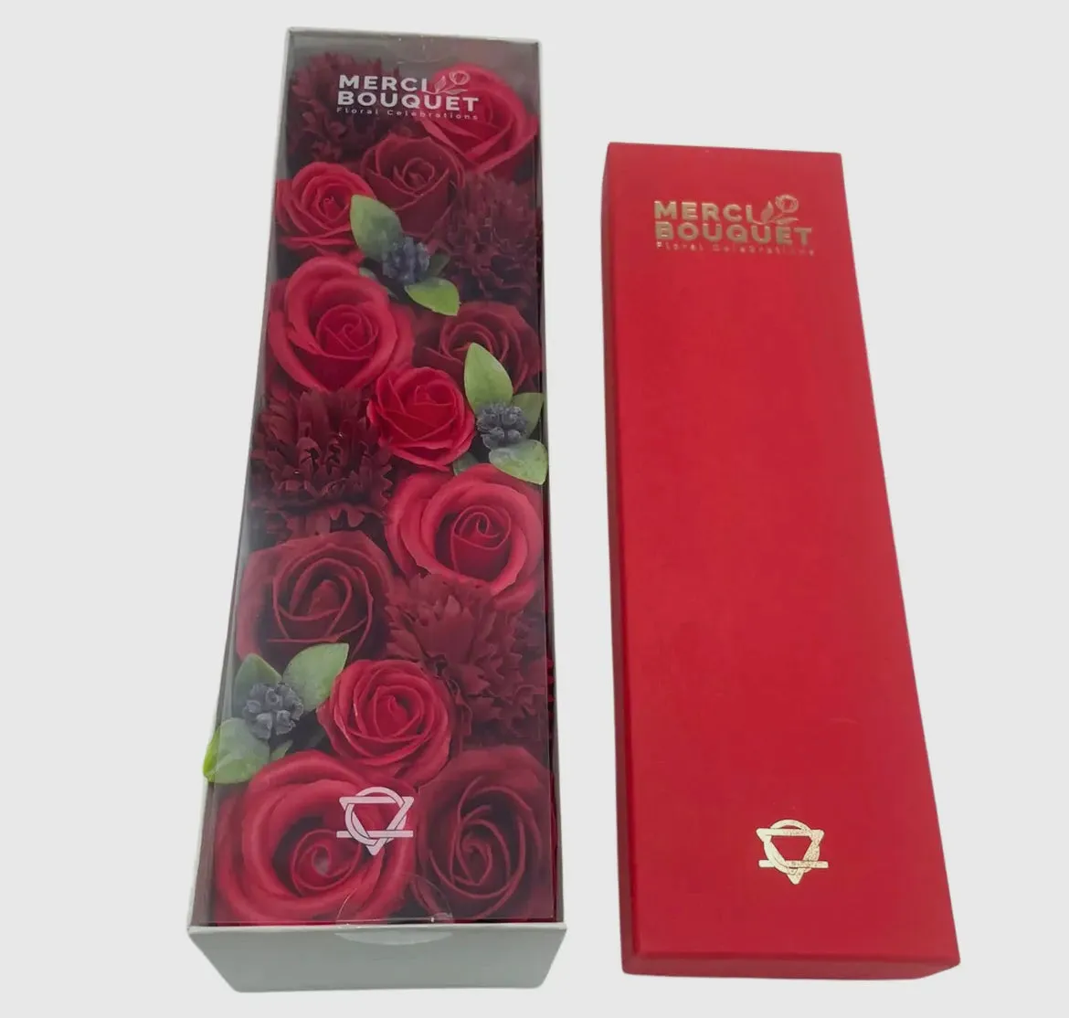 Classic Red Roses Soap Set