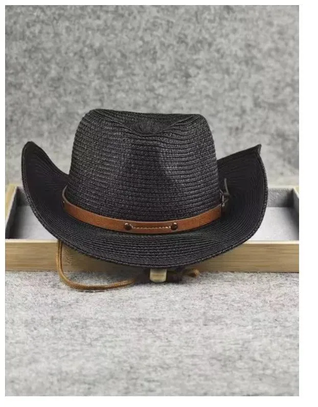 Foldable Straw Cowboy Sun Hat