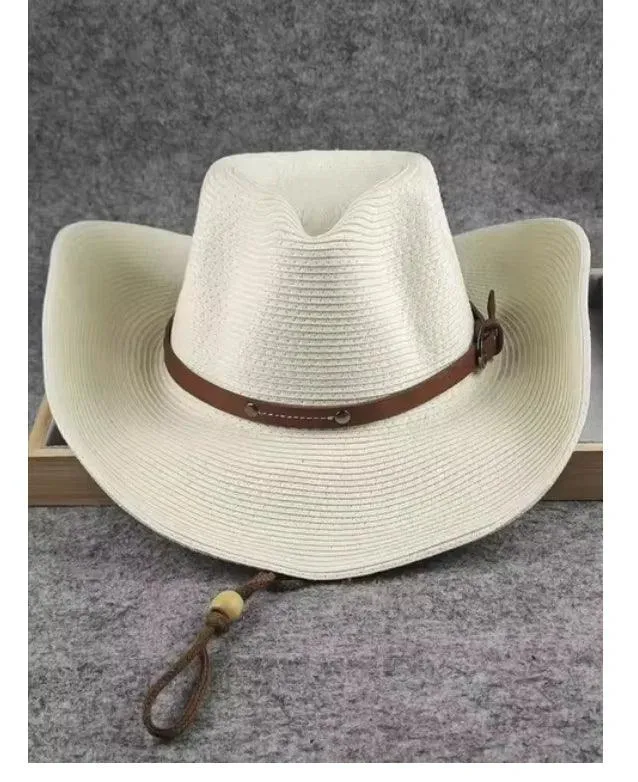 Foldable Straw Cowboy Sun Hat