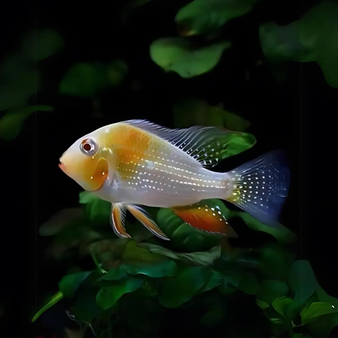 Geophagus Albino Heckelii (3-3.5 Inches) | Single