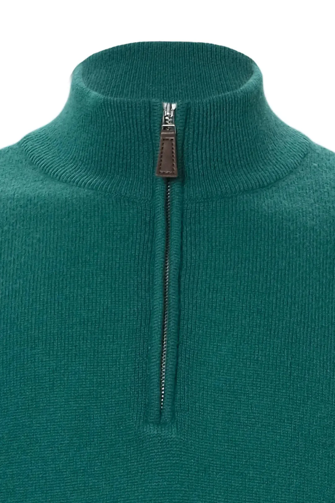 Green Pure Cashmere Men's Sweater