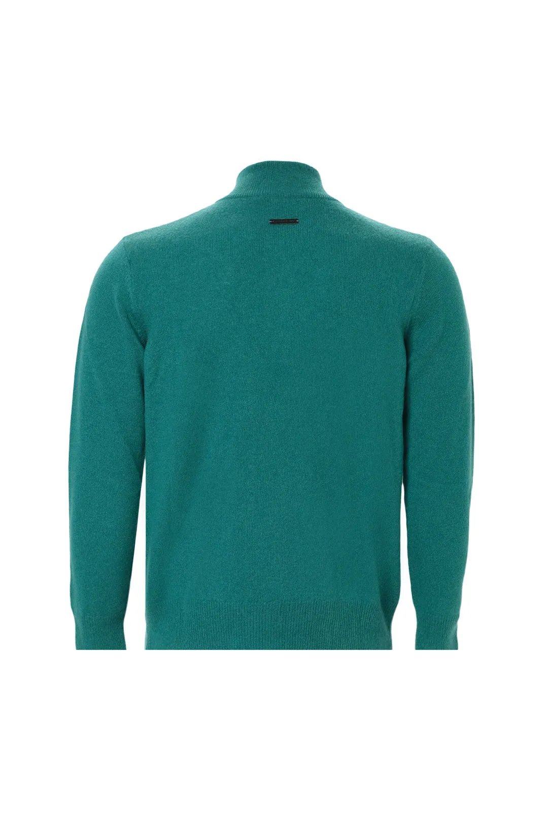 Green Pure Cashmere Men's Sweater