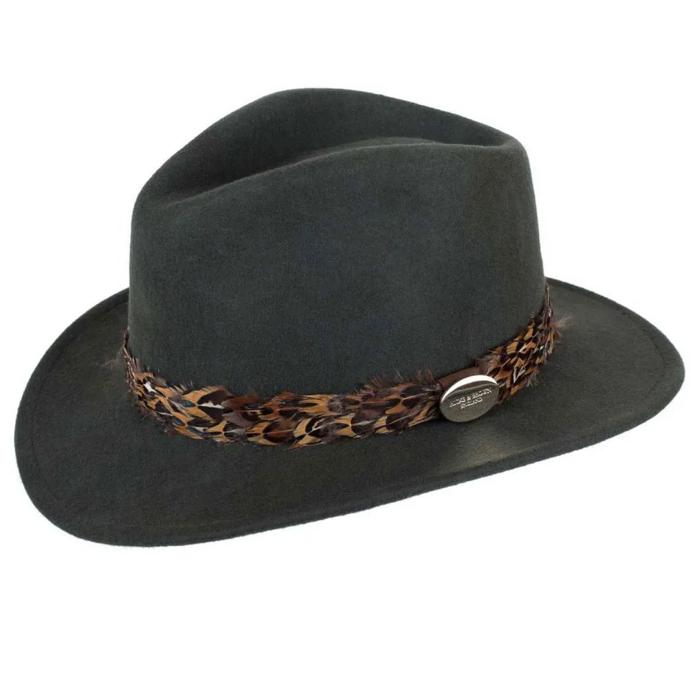 Hicks & Brown Suffolk Fedora Bronze Wrap