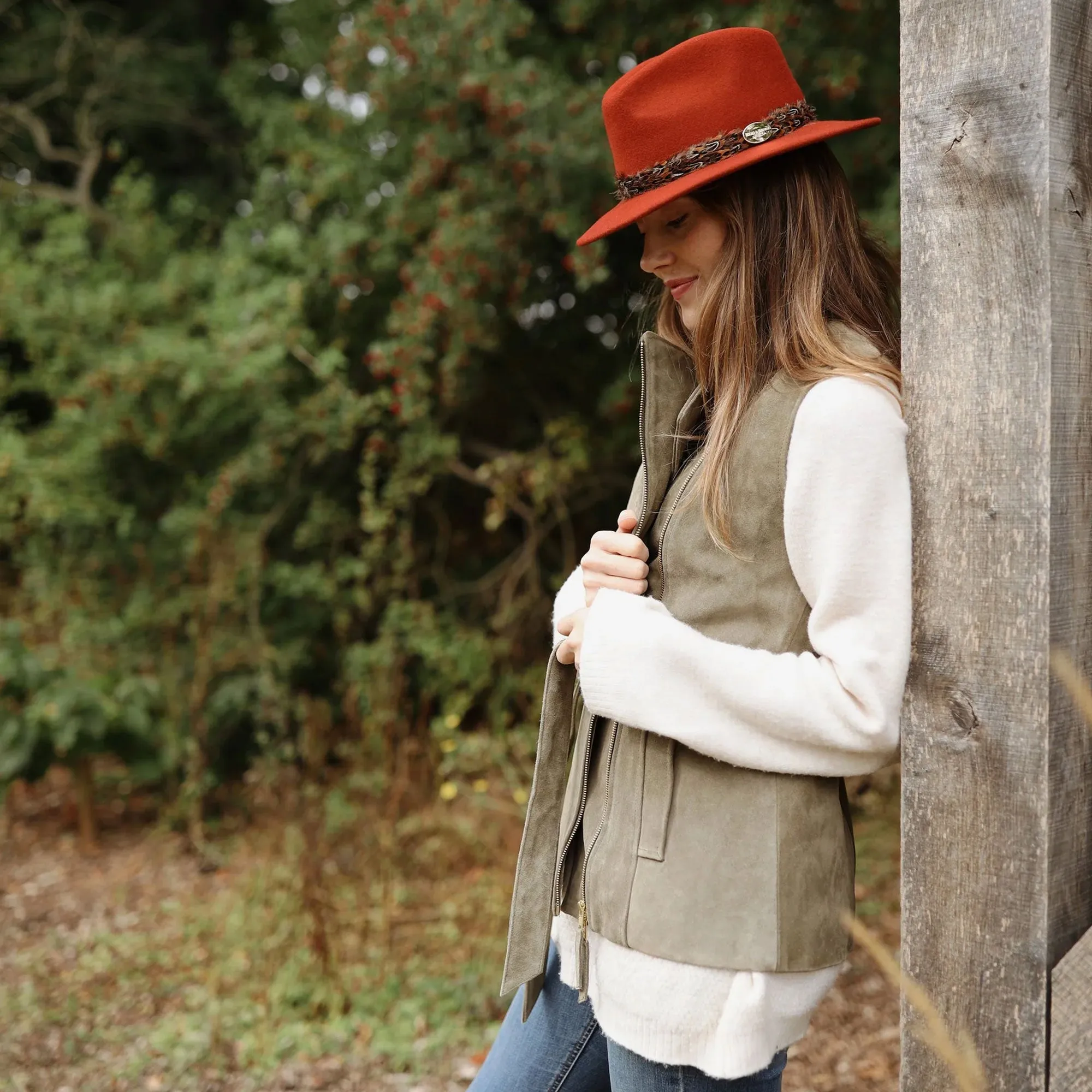 Hicks & Brown Suffolk Fedora Bronze Wrap