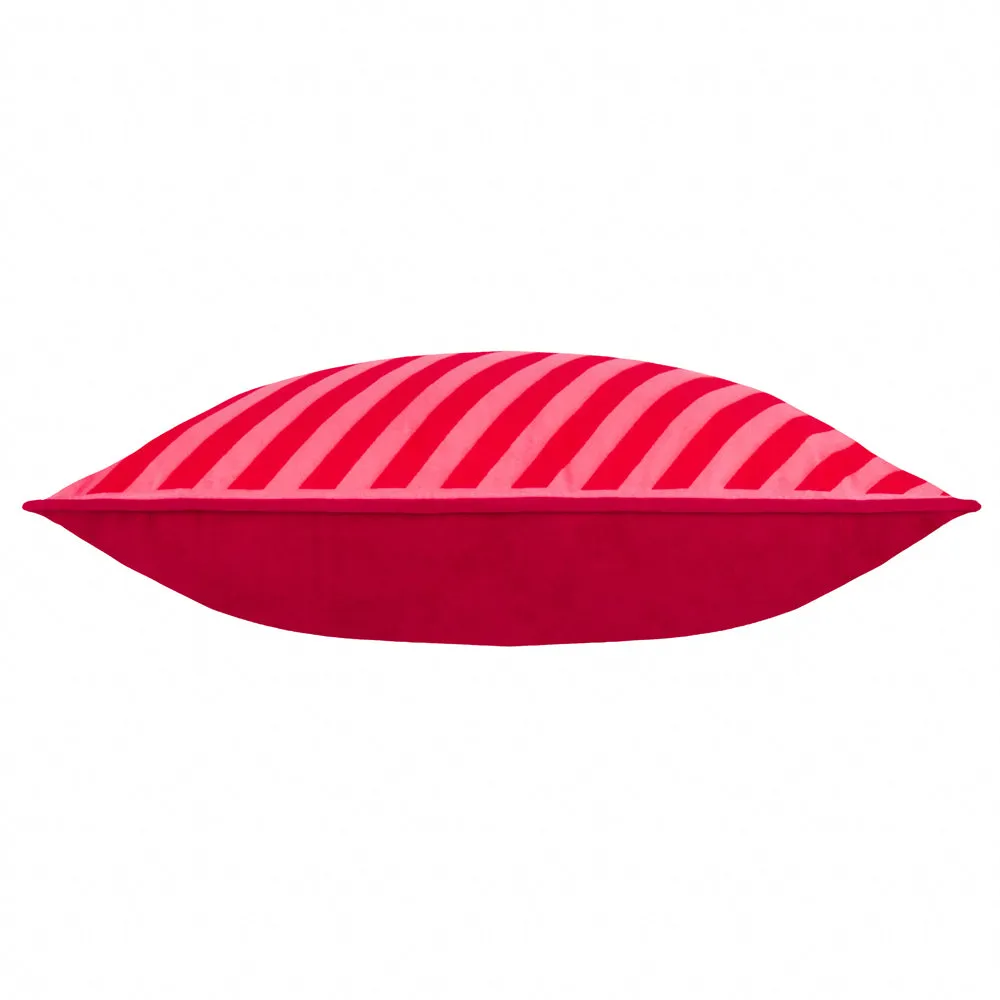 Ho Ho Ho Velvet Piped Cushion Red