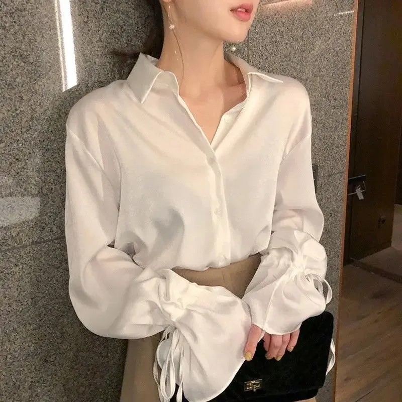 Ivyshape | Chic Retro Chiffon Top for Women