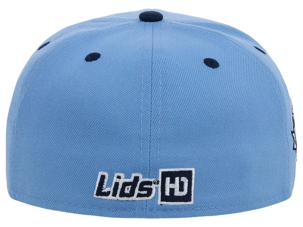 Lids Hat Drop Branded HD Fitted Cap - Sky Blue/Navy/Sky Blue