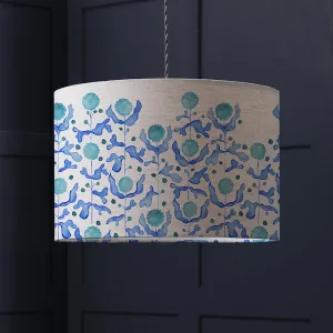Mariani Eva Printed Lamp Shade Cobalt