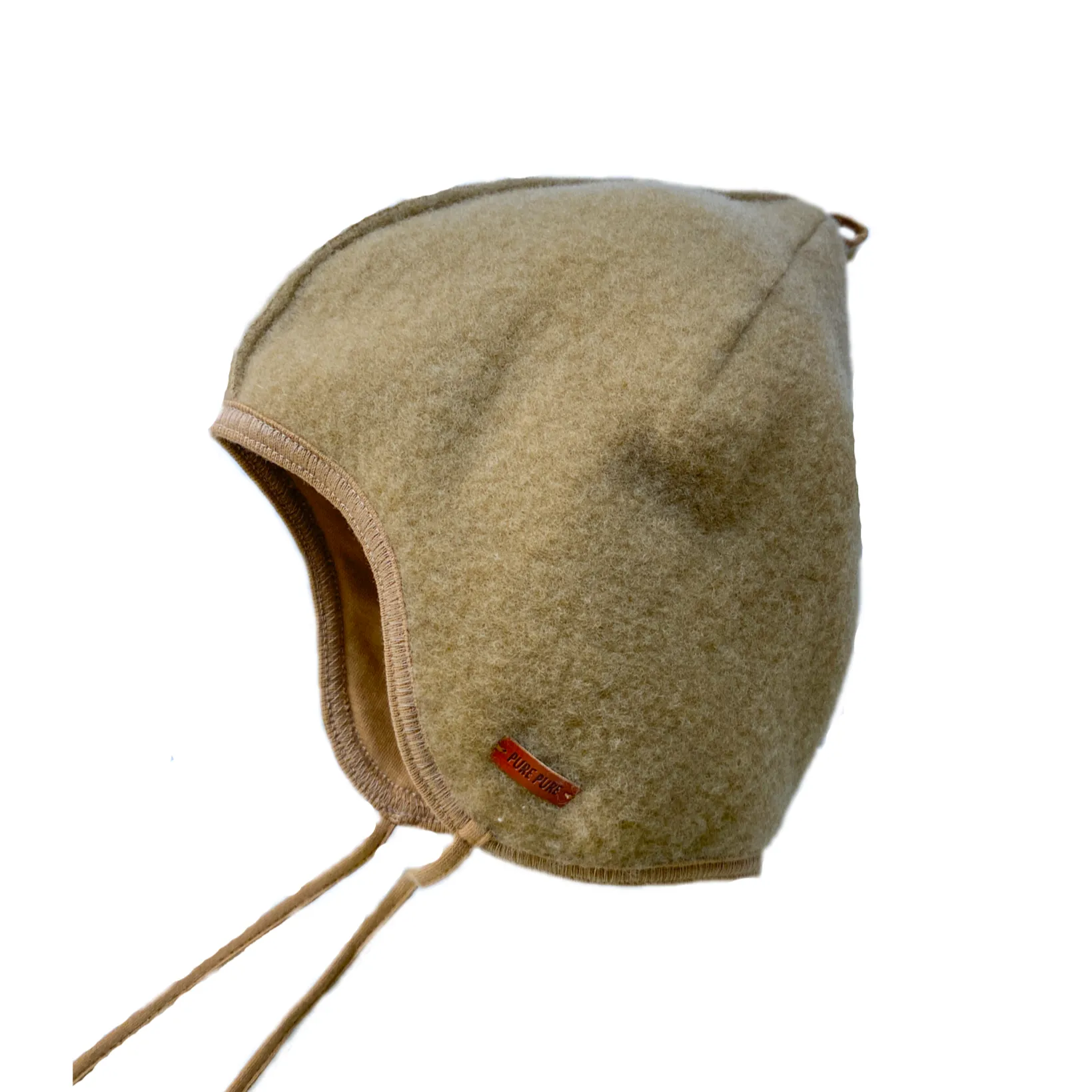 MERINO FLEECE PIXIE HAT - brown