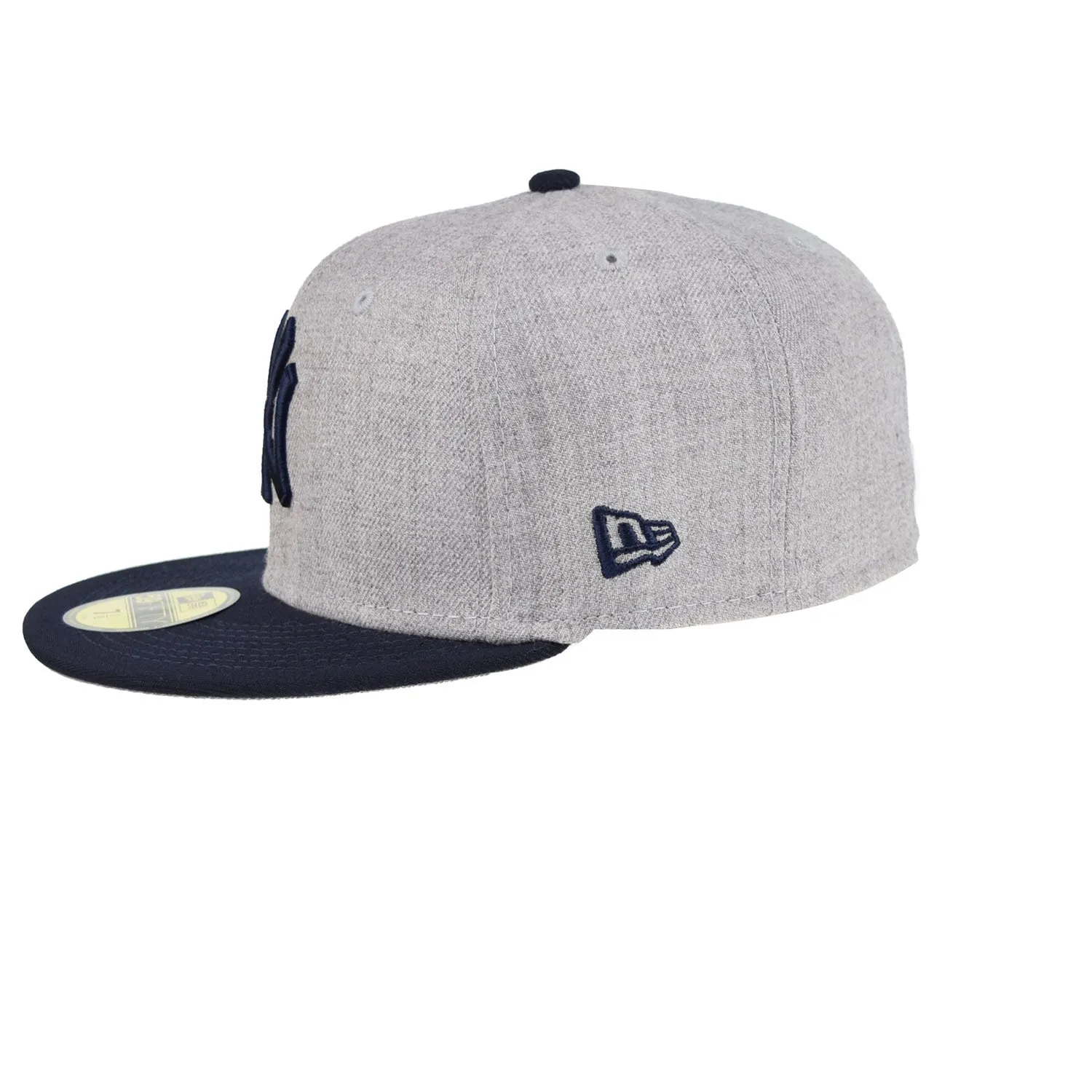 New Era New York Yankees 59Fifty Men's Fitted Hat Grey/Navy Blue