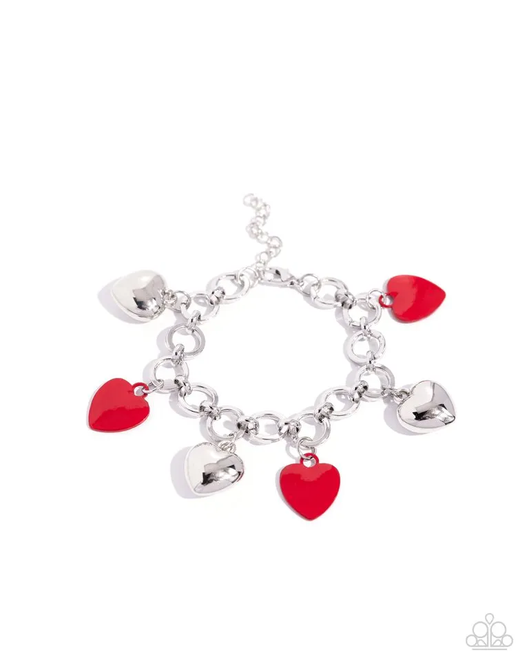 Paparazzi Bracelet ~ Whole Lotta Love - Red