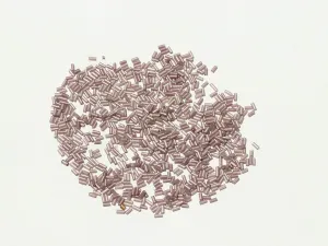 Purple Transparent Pipe / Bugle Glass Seed Beads